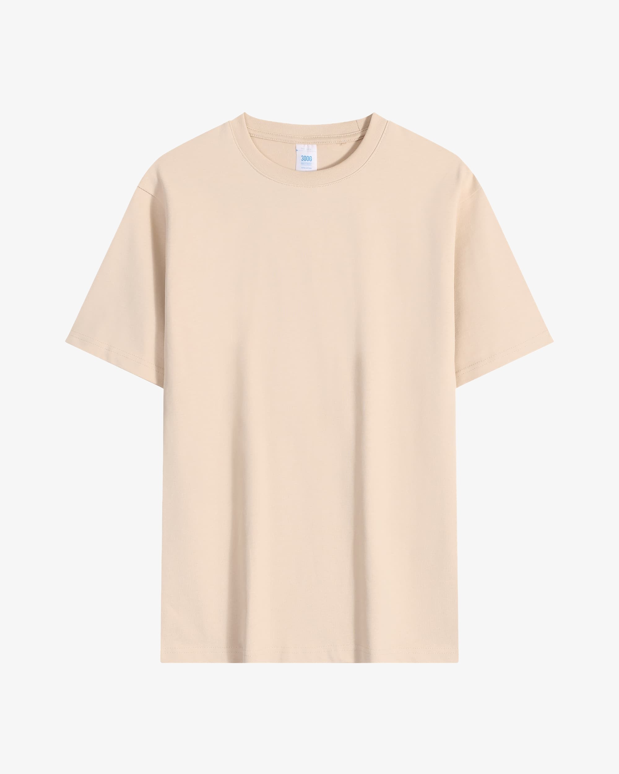 300g Light Cream Classic T-Shirts